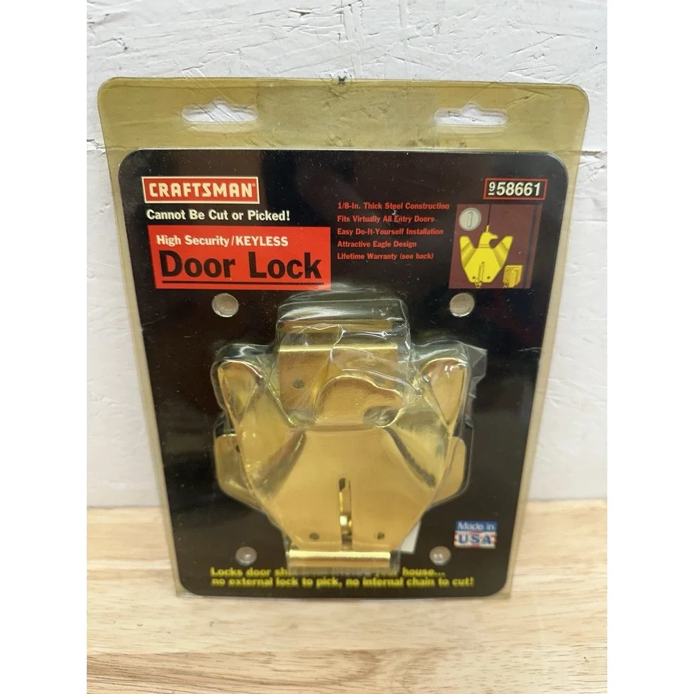 Vintage Craftsman High Security/keyless Door Lock Kit with Eagle Shape 9-58661